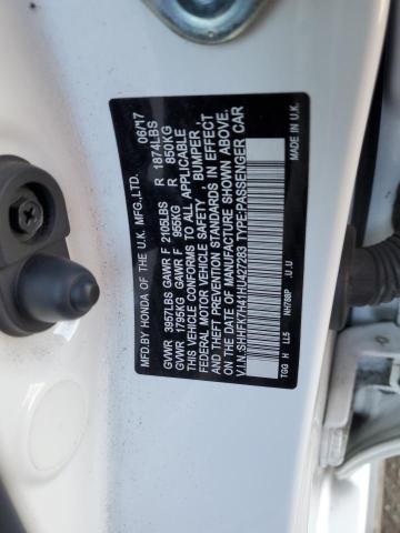 2017 HONDA CIVIC SPOR - SHHFK7H41HU427283