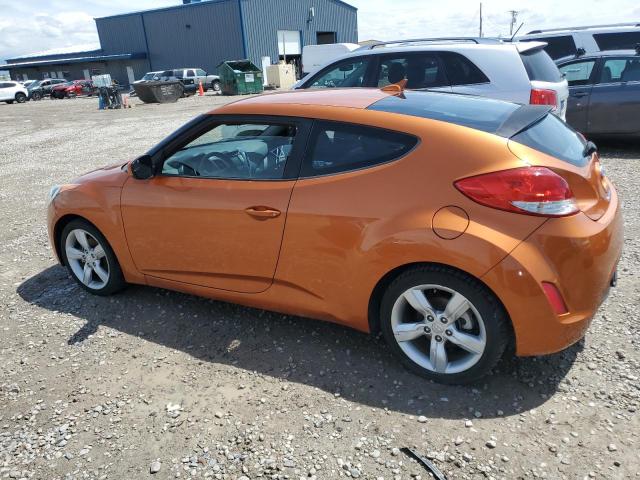 HYUNDAI VELOSTER 2015 orange coupe 3d gas KMHTC6AD4FU228671 photo #3