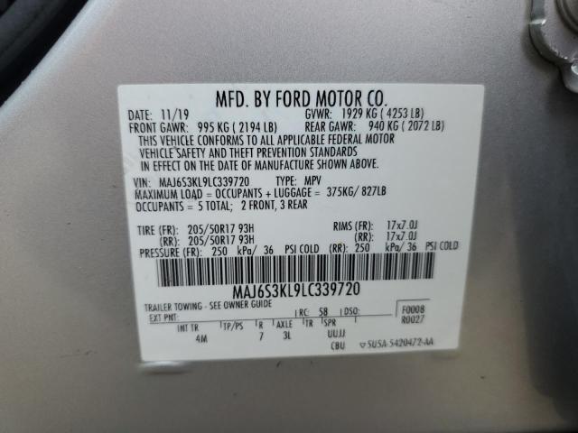 2020 FORD ECOSPORT T MAJ6S3KL9LC339720
