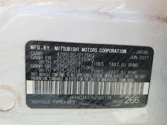 2017 MITSUBISHI OUTLANDER - JA4AD3A37HZ062774