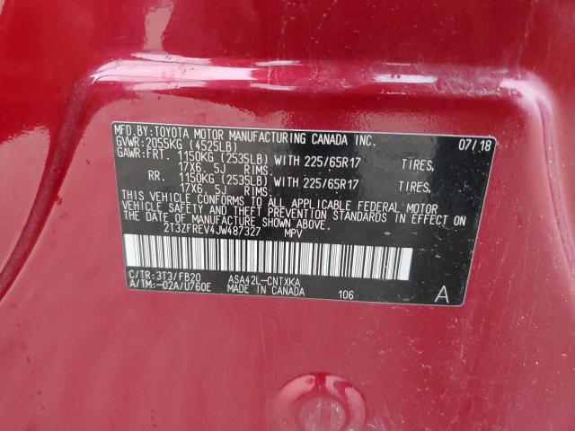 2018 TOYOTA RAV4 LE - 2T3ZFREV4JW487327