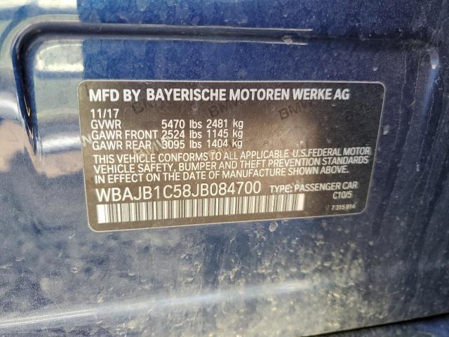 2018 BMW 530XE WBAJB1C58JB084700