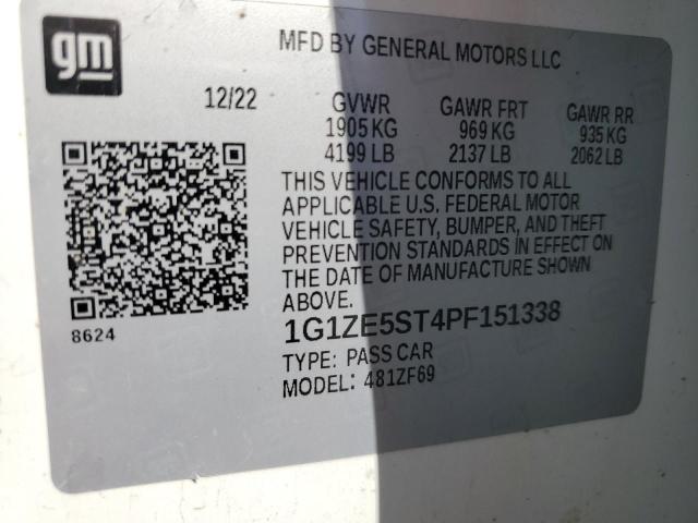 2023 CHEVROLET MALIBU PRE 1G1ZE5ST4PF151338