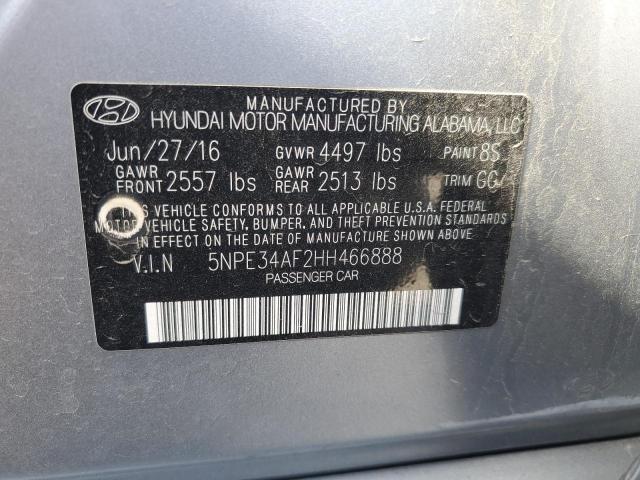 2017 HYUNDAI SONATA SPO - 5NPE34AF2HH466888