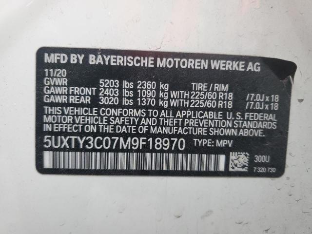 2021 BMW X3 SDRIVE3 - 5UXTY3C07M9F18970