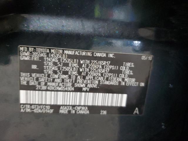 2010 TOYOTA RAV4 - 2T3BF4DV2AW054904