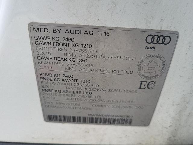 2017 AUDI Q5 TECHNIK WA1W2AFPXHA082866