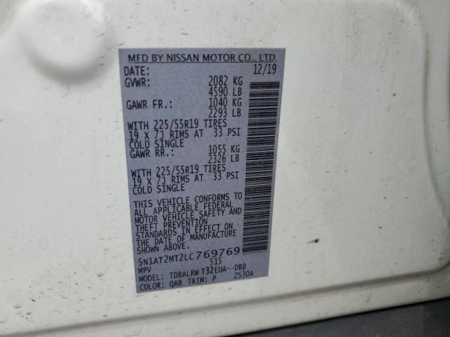 2020 NISSAN ROGUE S - 5N1AT2MT2LC769769