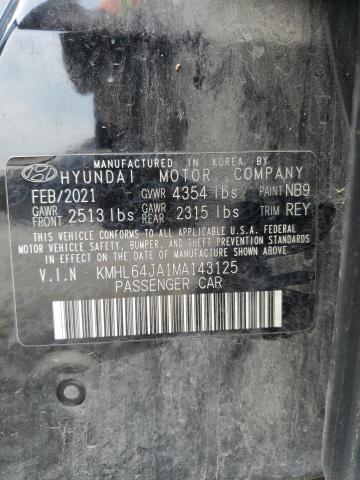 2021 HYUNDAI SONATA SEL - KMHL64JA1MA143125