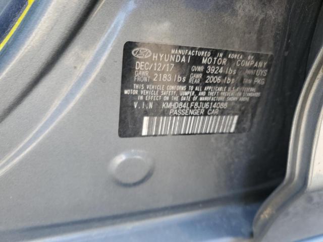kmhd84lf8ju614088 - 2018 Hyundai Elantra Sel - #58711265