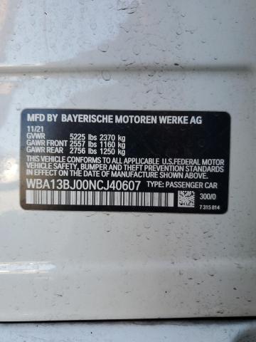 2022 BMW 530 XI - WBA13BJ00NCJ40607