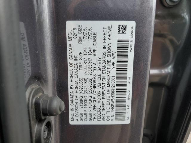 2019 HONDA CR-V LX 2HKRW6H30KH210661