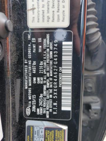 2015 KIA OPTIMA SX 5XXGR4A62FG493749