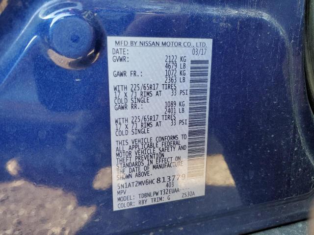 2017 NISSAN ROGUE SV - 5N1AT2MV6HC813779