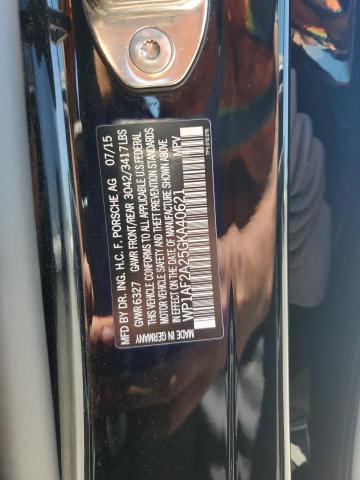 2016 PORSCHE CAYENNE - WP1AF2A25GKA40621