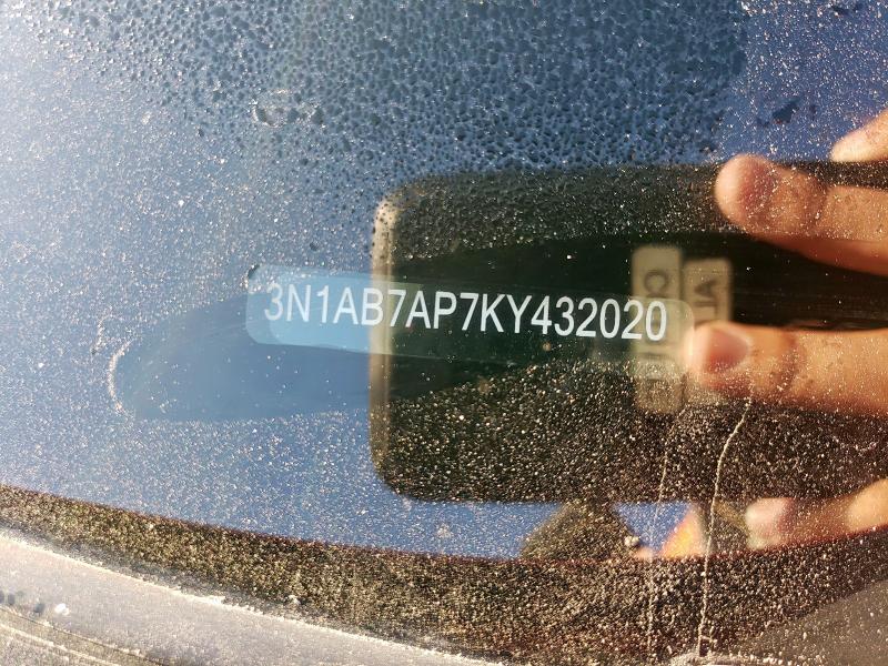 2019 NISSAN SENTRA S 3N1AB7AP7KY432020