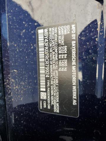 2024 BMW I5 M60 WBY43FK07RCR79924