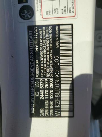 2022 MERCEDES-BENZ E 350 4MAT - W1KZF8EB0NB021009