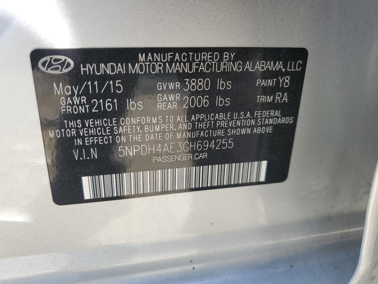 Hyundai Elantra se 2016