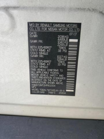 2017 NISSAN ROGUE S - KNMAT2MT2HP602154