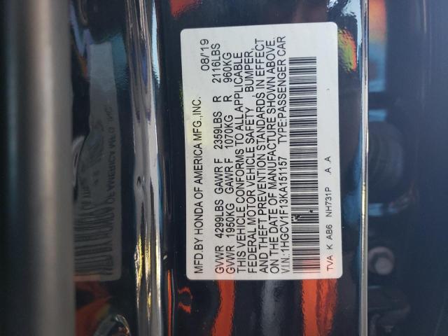 2019 HONDA ACCORD LX - 1HGCV1F13KA151157