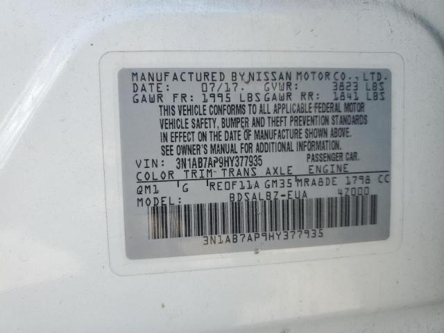 2017 NISSAN SENTRA S - 3N1AB7AP9HY377935