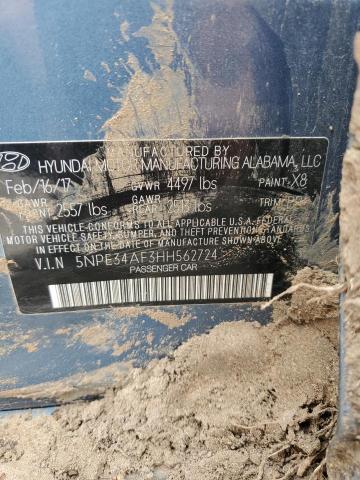 2017 HYUNDAI SONATA SPO - 5NPE34AF3HH562724