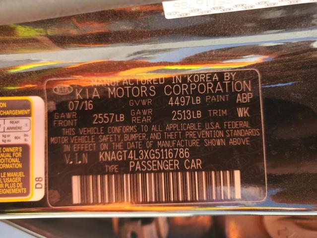 2016 KIA OPTIMA LX - KNAGT4L3XG5116786
