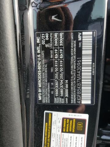 2021 MERCEDES-BENZ GLE 450 4M 4JGFB5KB7MA430961