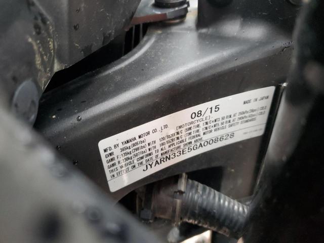 2016 YAMAHA FZ09 JYARN33E5GA008628
