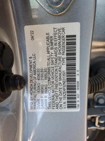 2022 HONDA INSIGHT TO 19XZE4F92NE013501