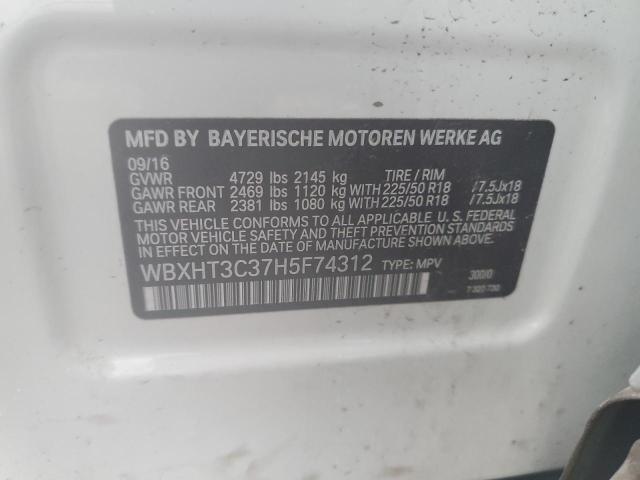 2017 BMW X1 XDRIVE2 WBXHT3C37H5F74312