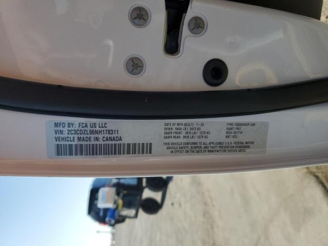 2022 DODGE CHALLENGER - 2C3CDZL96NH178311