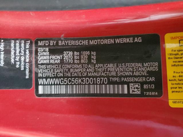 2019 MINI COOPER WMWWG5C56K3D01870