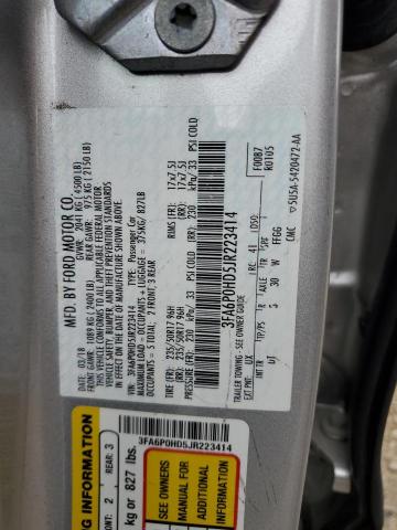 2018 FORD FUSION SE - 3FA6P0HD5JR223414