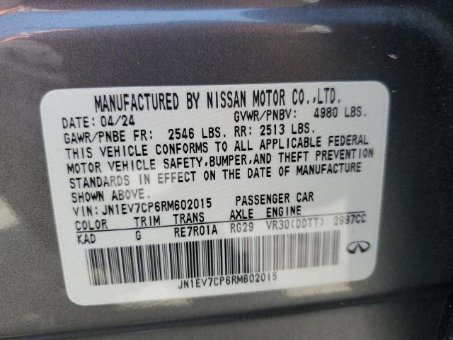 2024 INFINITI Q50 SENSOR JN1EV7CP6RM602015
