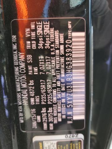 2017 HYUNDAI SANTA FE S - 5XYZU3LB3HG383920