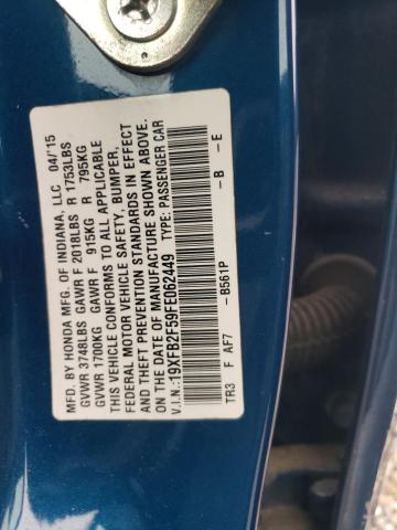 2015 HONDA CIVIC LX - 19XFB2F59FE062449