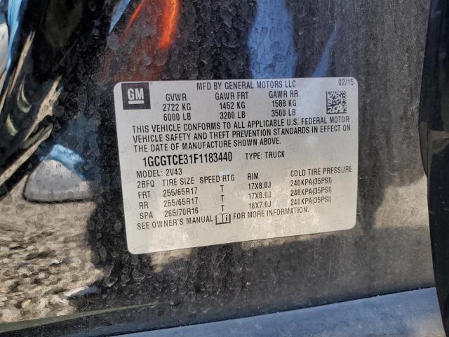 2015 CHEVROLET COLORADO Z - 1GCGTCE31F1183440