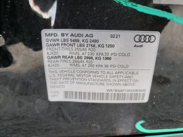 2021 AUDI Q5 PREMIUM - WA1BAAFY3M2063445