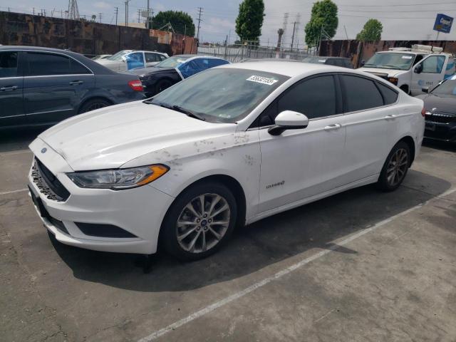 FORD FUSION SE 2017 white  hybrid engine 3FA6P0LU4HR224877 photo #1