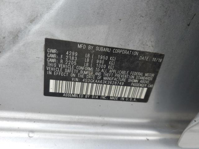 2019 SUBARU IMPREZA - 4S3GKAA63K3628749