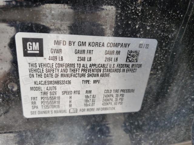 2022 BUICK ENCORE PRE KL4CJESM3NB532436