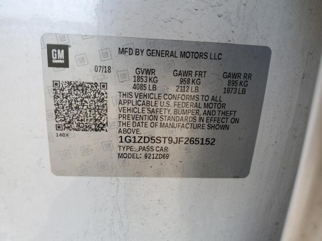 2018 CHEVROLET MALIBU LT - 1G1ZD5ST9JF265152
