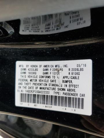 2016 HONDA ACCORD LX - 1HGCR2F30GA222320