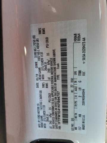 2019 FORD F150 SUPER - 1FTFW1E41KFB94757