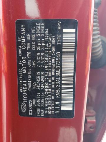 2021 HYUNDAI TUCSON LIMITED KM8J33AL3MU373548
