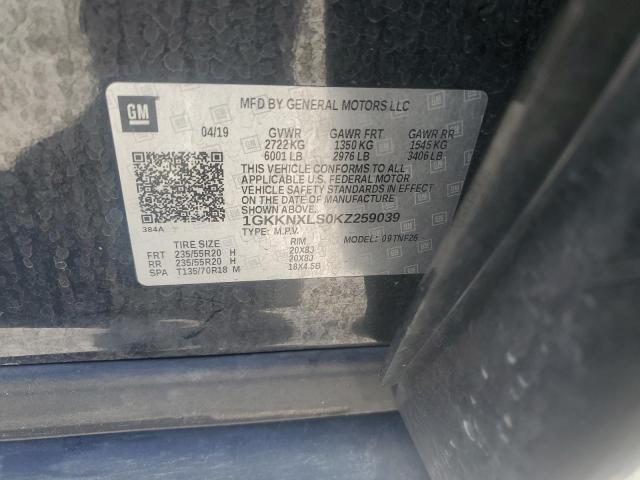 2019 GMC ACADIA DEN 1GKKNXLS0KZ259039