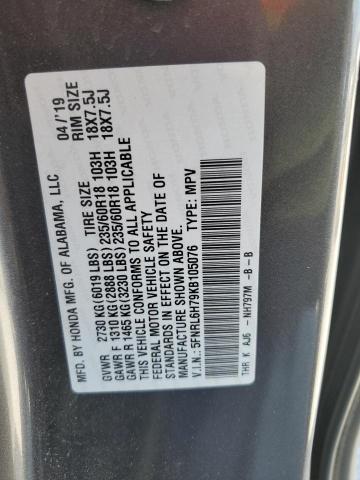 2019 HONDA ODYSSEY EX 5FNRL6H79KB105076