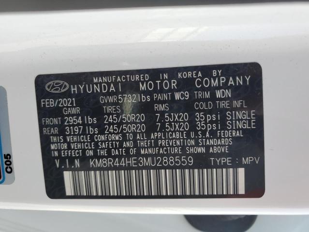 2021 HYUNDAI PALISADE S KM8R44HE3MU288559